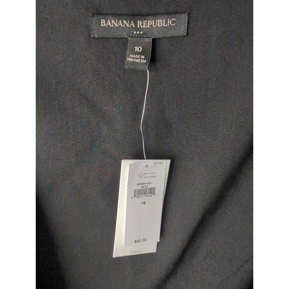 Banana Republic vegan wool wrap mini skirt gray black plaid 10 NWT - Picture 6 of 10